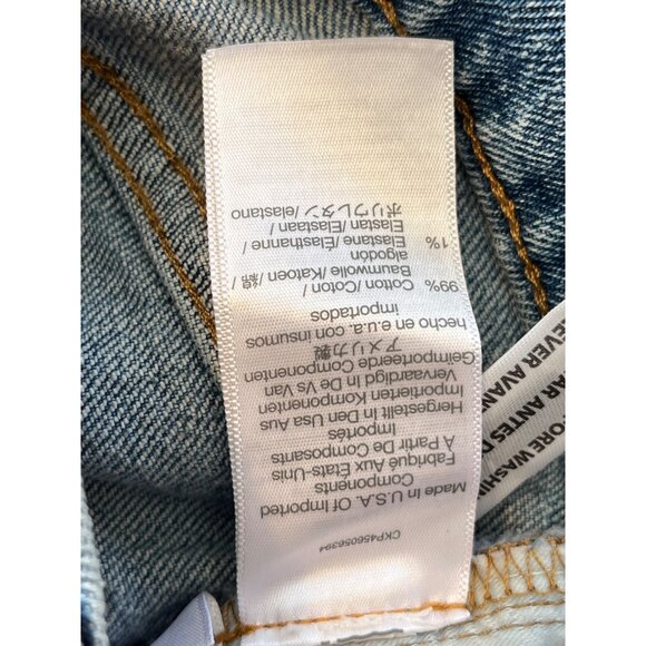 Madewell The Perfect Vintage Jeans Womens Size 26 Denim Blue Frayed Hem 47d - Picture 9 of 10